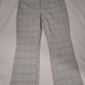 Elegant Gray Plaid Women's Pantsuit